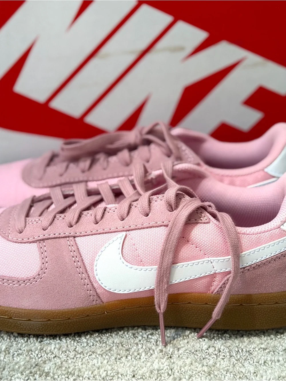 Nike Field General Sneakers Pink & White (Big Kid)